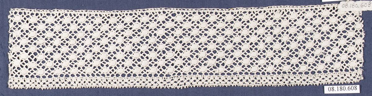 Piece, Bobbin lace, Italian, Abruzzi