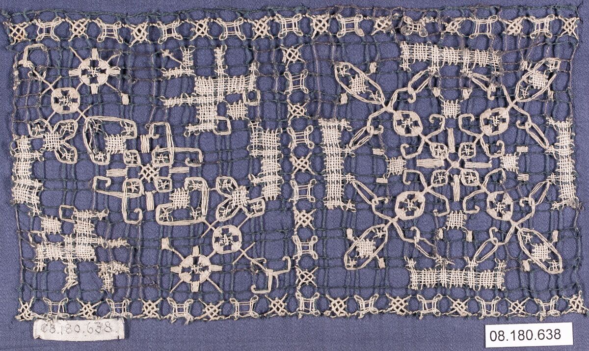 Network, Embroidered net, punto à rammendo, punto à tela, Italian