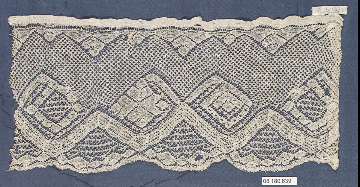 Fragment, Knitted lace, Italian