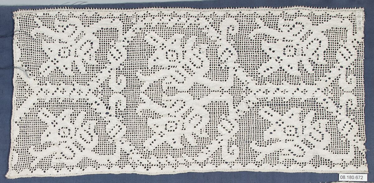 Fragment, Drawnwork, Italian