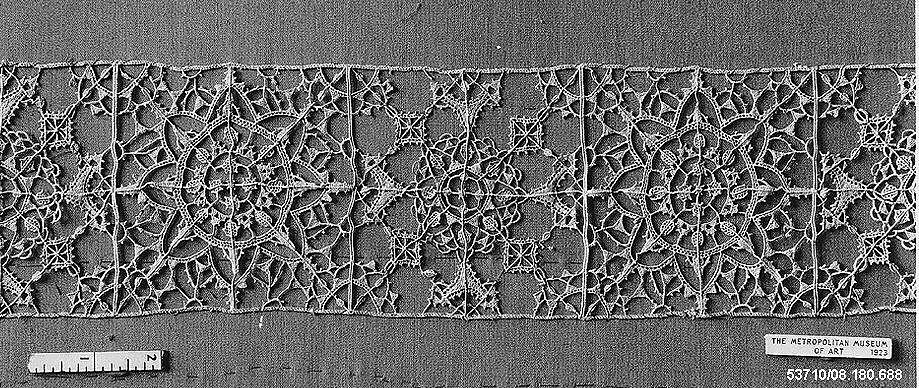 Border, Needle lace, Italian 