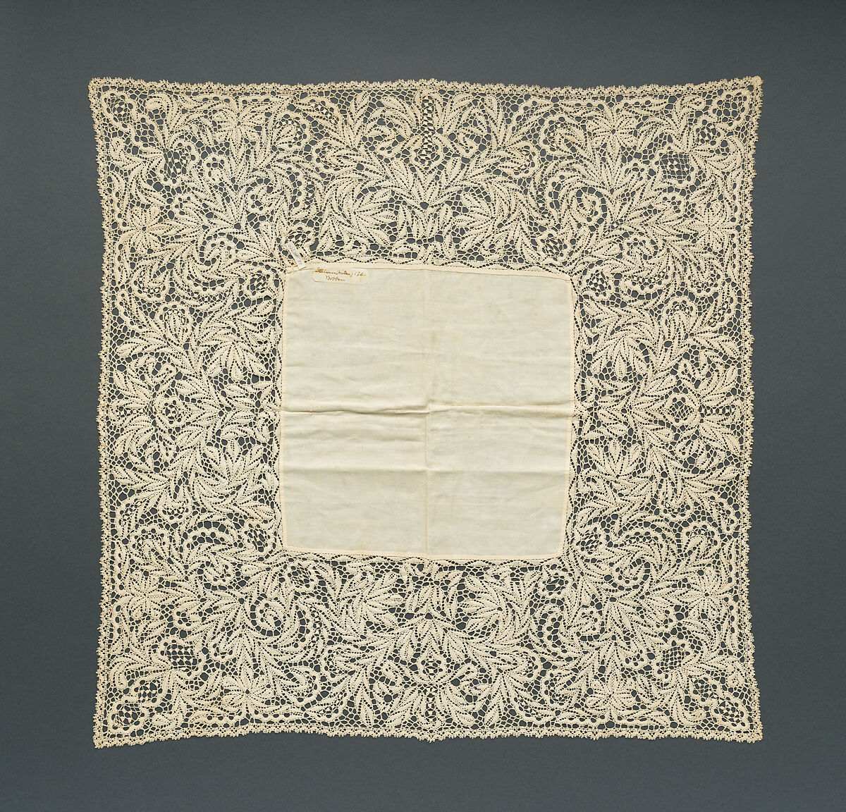 Chalice veil, Bobbin lace, Italian, Milan