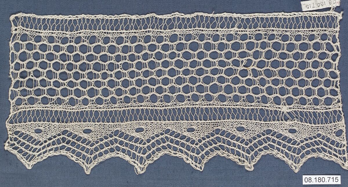 Fragment, Knitted lace, Italian