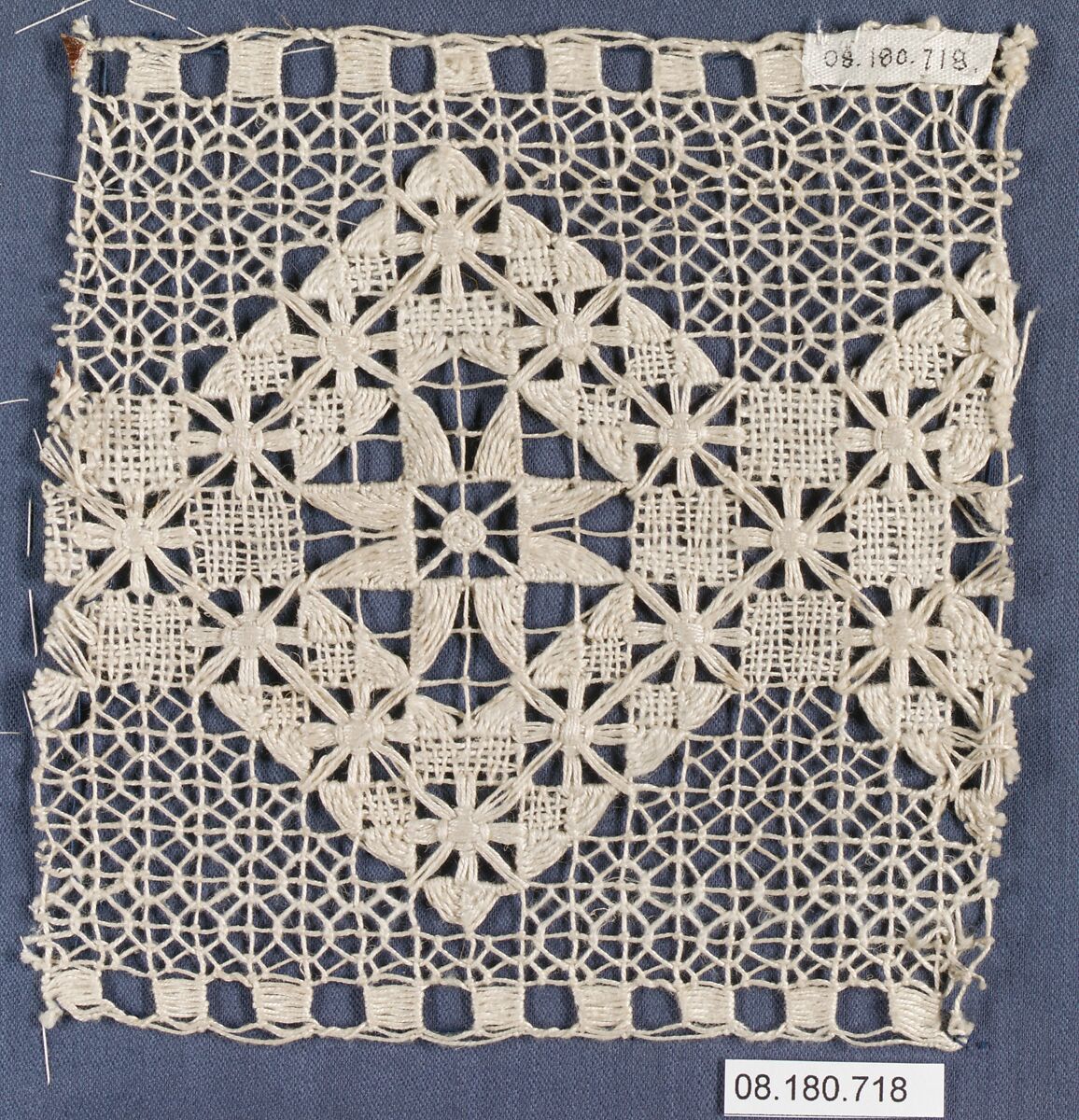 Insertion, Embroidered net, Italian