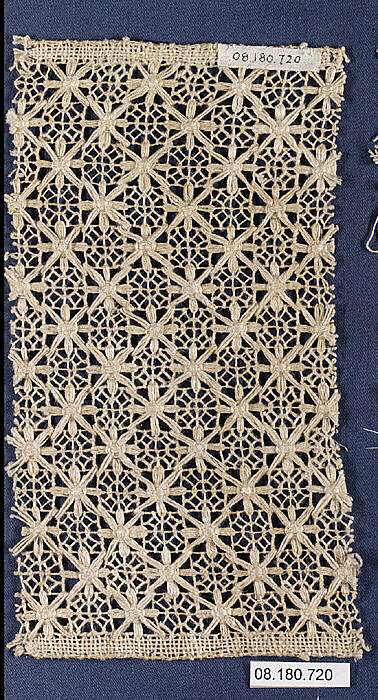 Insertion, Embroidered net, Italian 