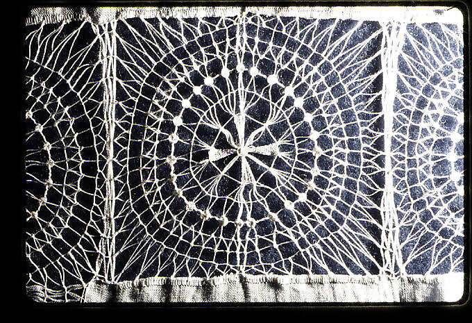 Fragment, Embroidered net, Paraguayan