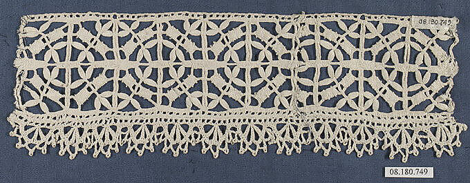 Insertion, Bobbin lace, Italian (Sicily) (Ragusa) 