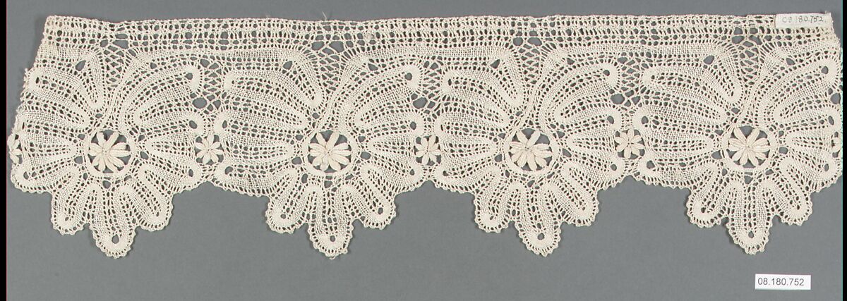 Fragment, Bobbin lace, Russian