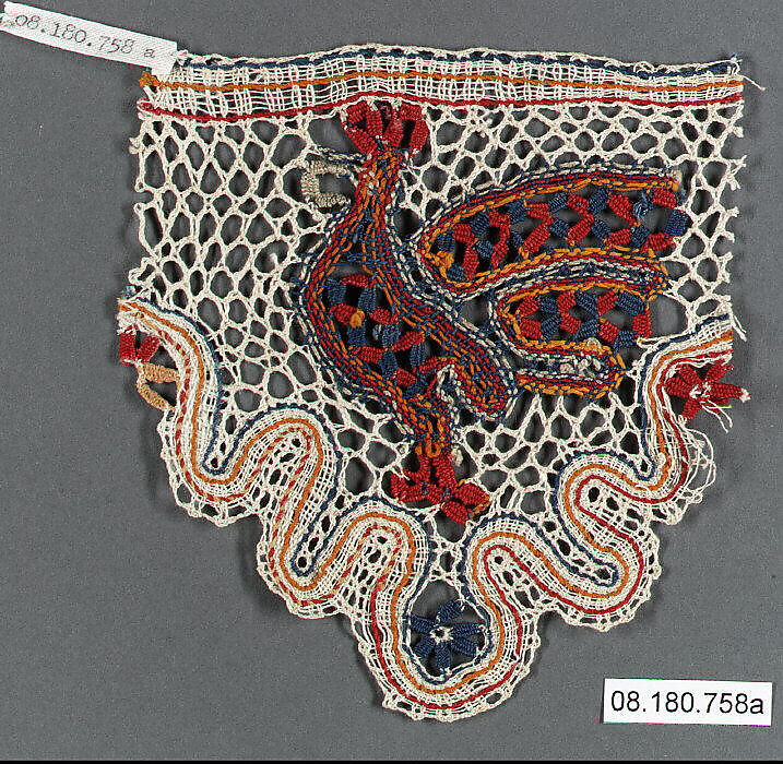 Fragment, Bobbin lace, Russian 