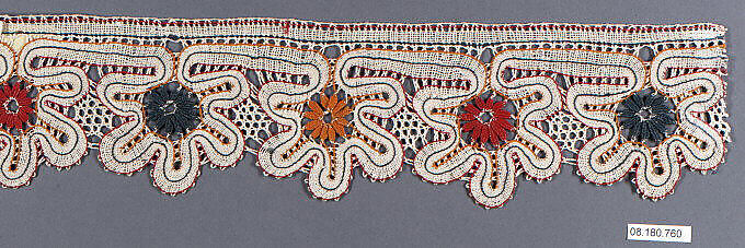 Fragment, Bobbin lace, Russian 