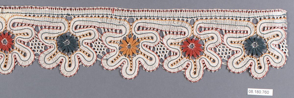 Fragment, Bobbin lace, Russian