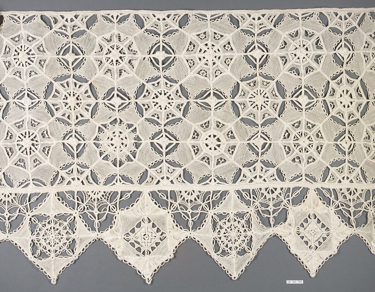 Fragment, Needle lace, Russian
