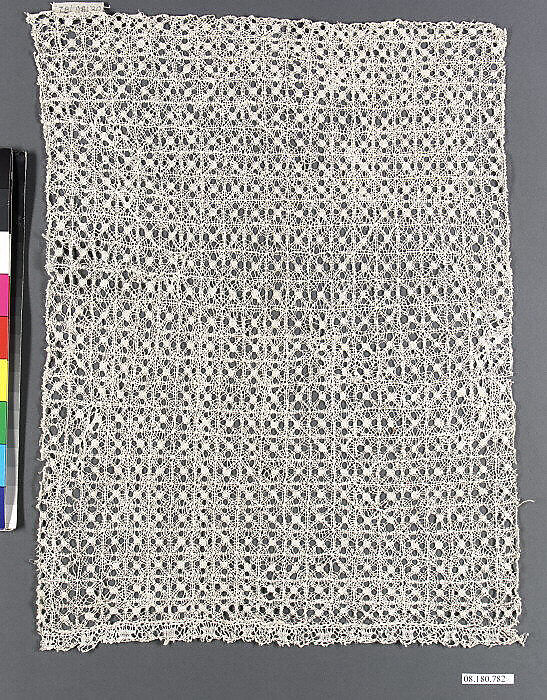 Fragment, Embroidered net, Spanish 