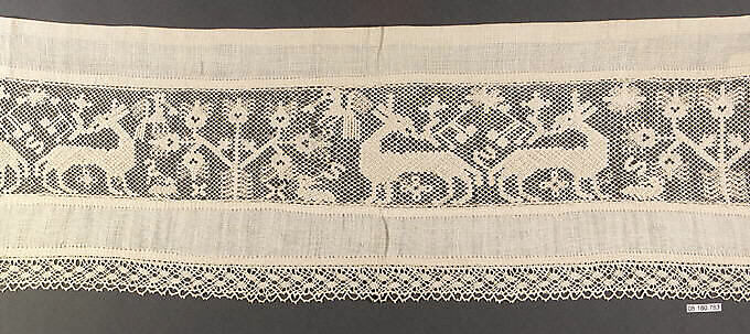 Cover, Embroidered net, Spanish