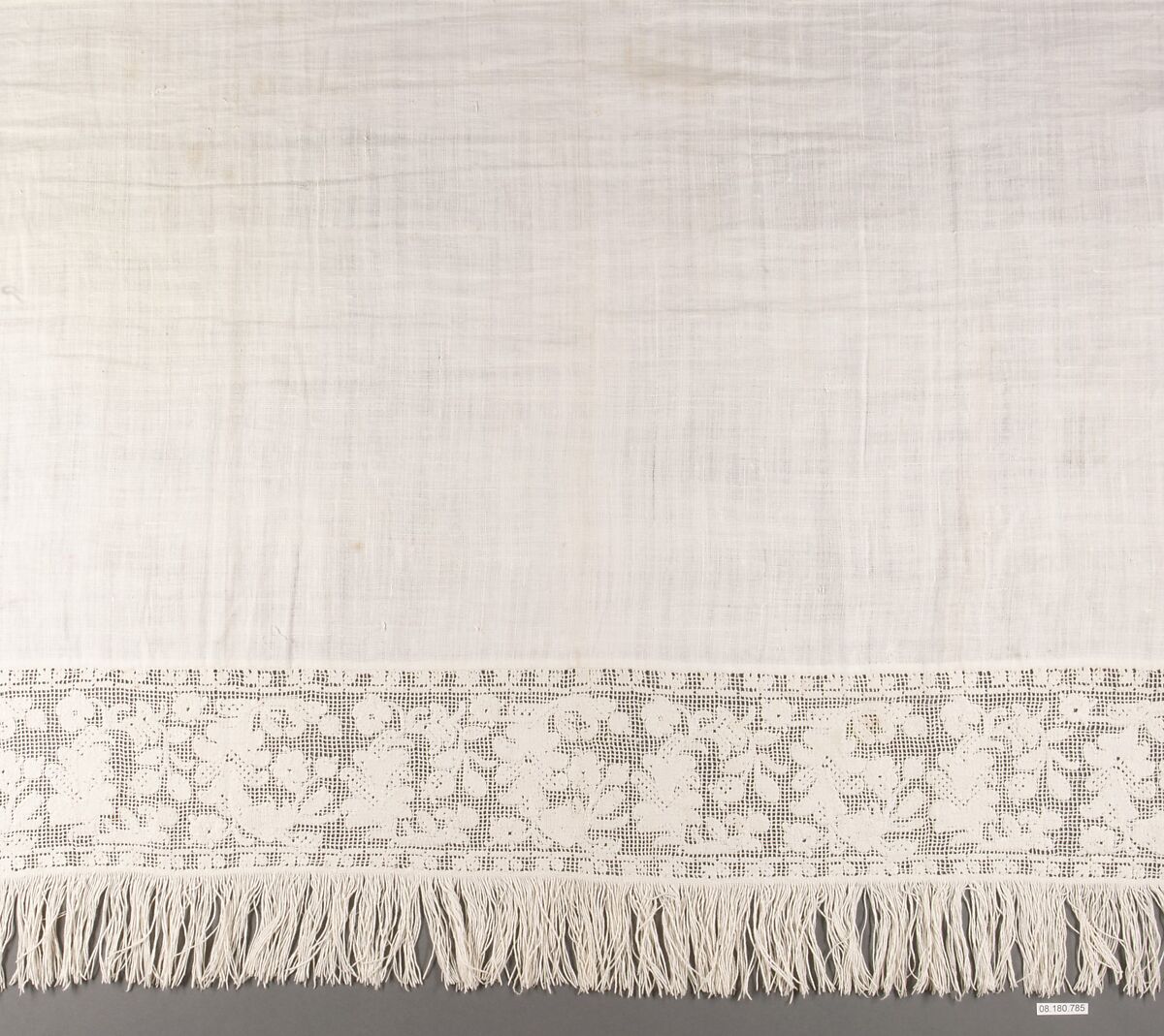 Cover, Embroidered net, buratto, Spanish