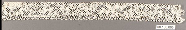 Fragment, Bobbin lace, Swedish, Dalarna 