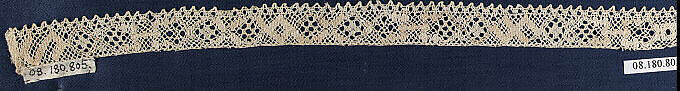 Fragment, Bobbin lace, Swedish, Dalarna 