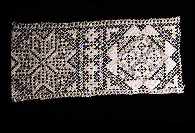 Border, Embroidered net, Swedish 