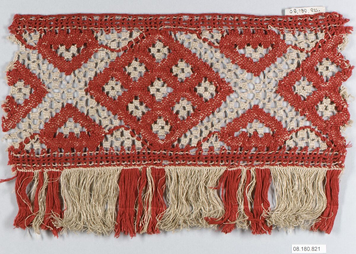 Fragment, Bobbin lace, Swedish (Delsbo) (Dalarna)