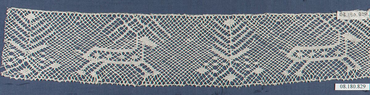 Fragment, Bobbin lace, Swiss, Basel