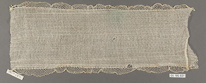Fragment, Embroidered net, Swiss 