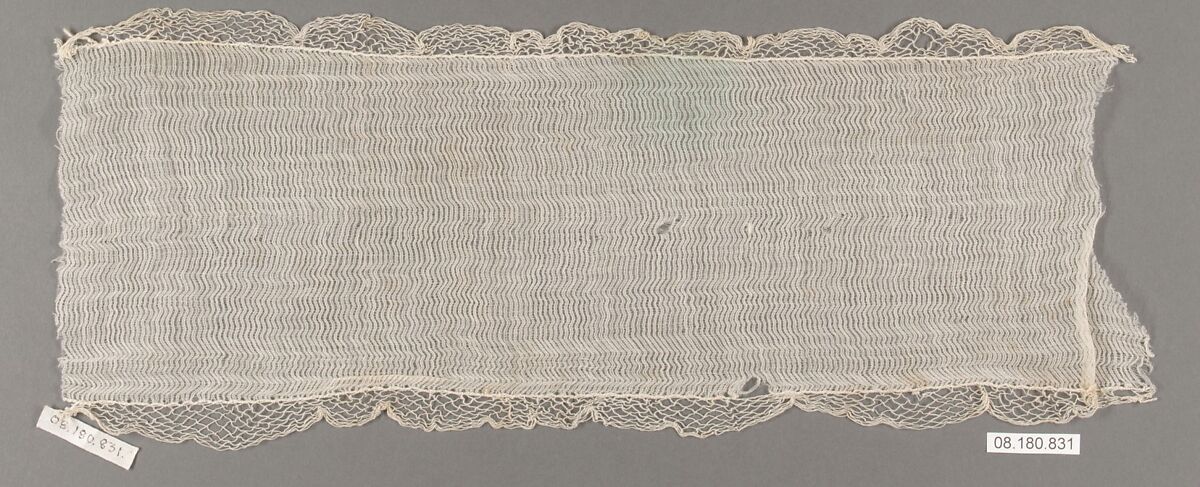 Fragment, Embroidered net, Swiss