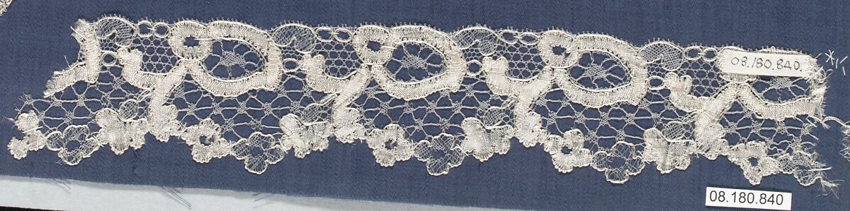 Piece, Bobbin lace, German, Saxony