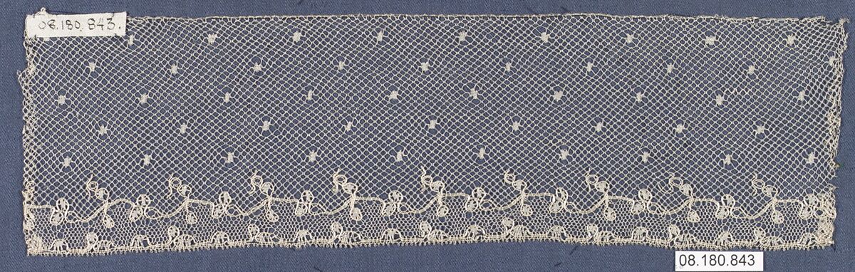 Piece, Bobbin lace, Austrian, Vienna