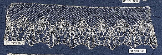 Piece, Bobbin lace, German 