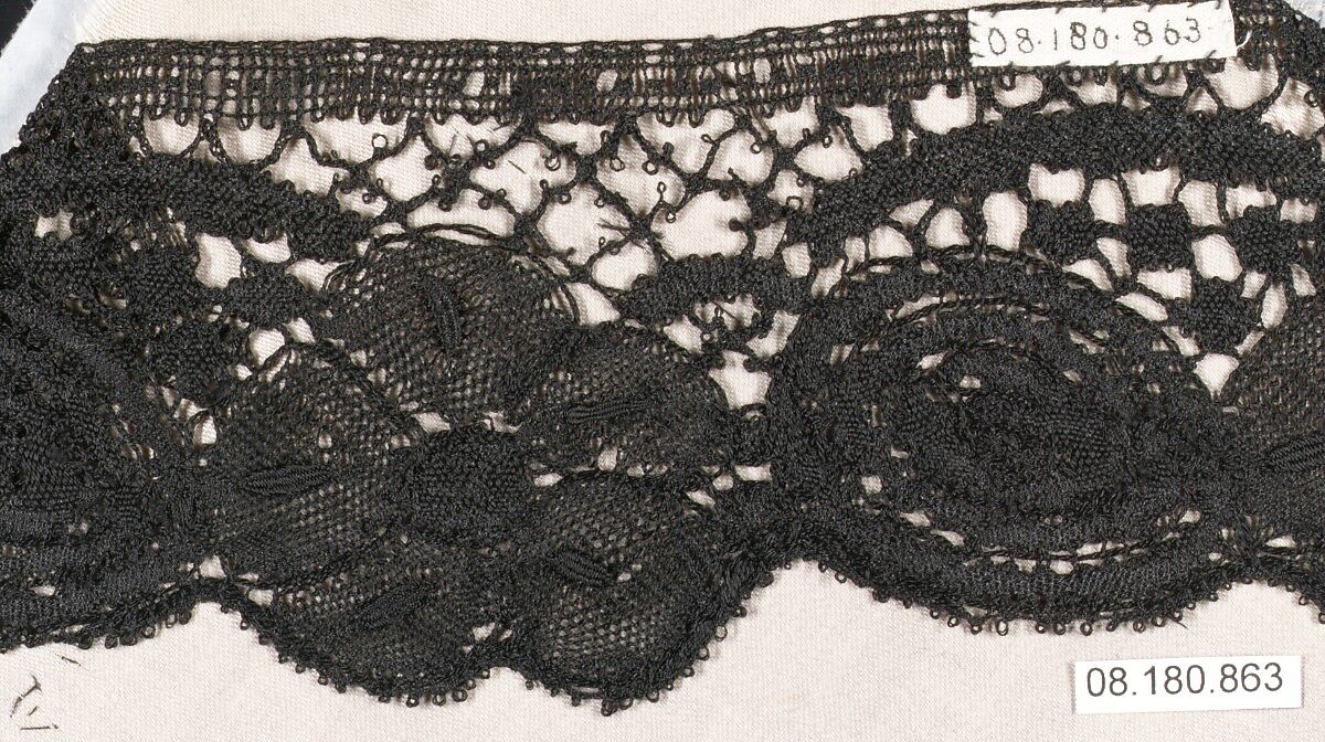Piece, Bobbin lace, French, Le Puy