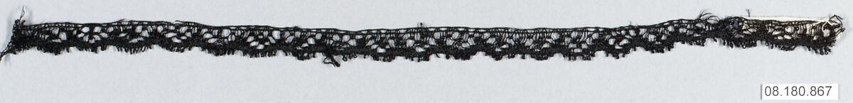 Piece, Silk, bobbin lace, German, Saxony