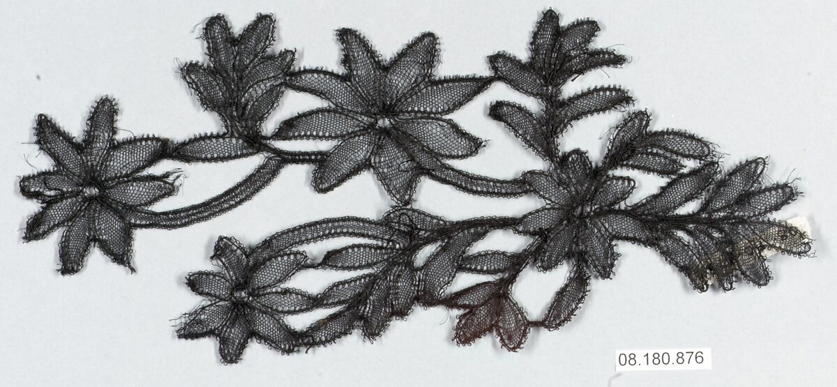 Piece, Bobbin lace, French, Chantilly