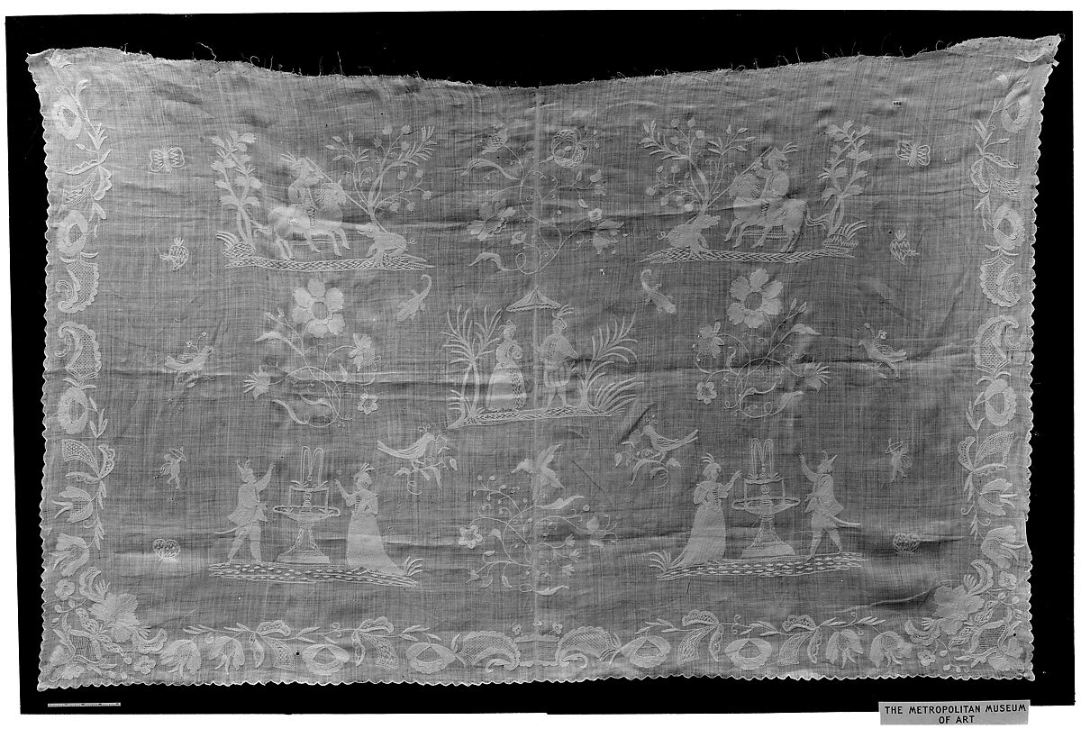 End of a curtain, German, Dresden 