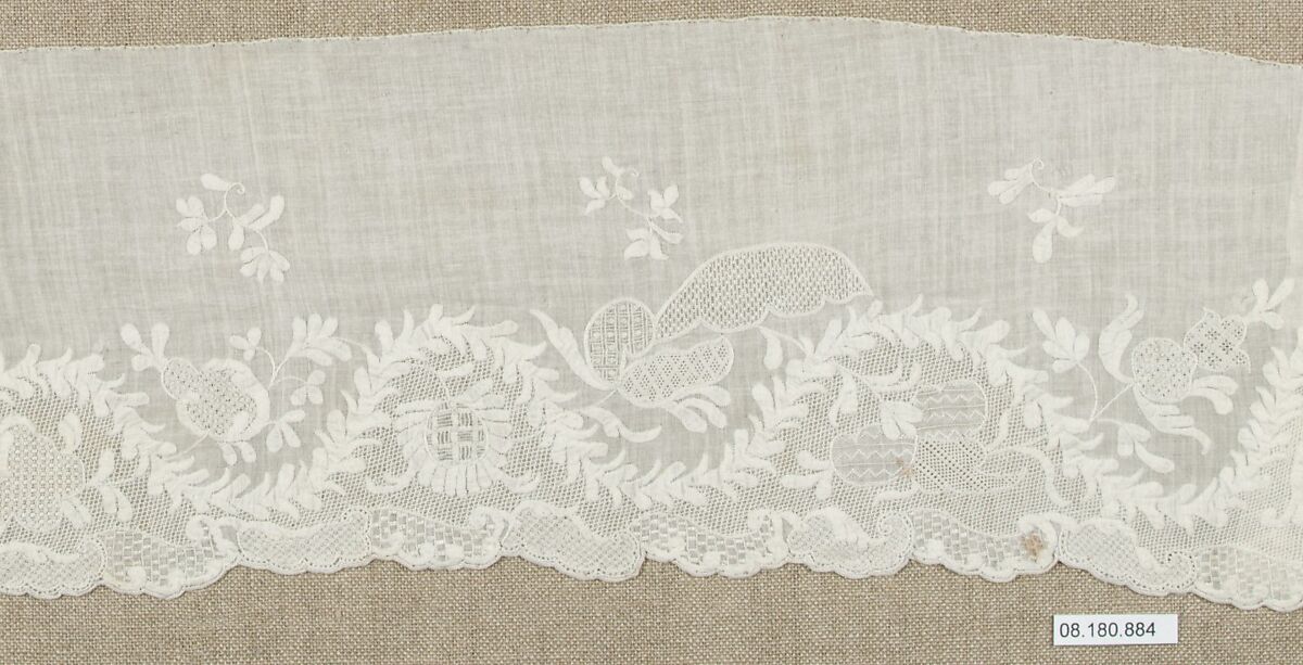 Band, Bobbin lace, drawnwork, German