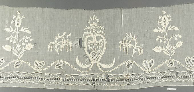 Fragment, Drawnwork, French, Montpellier 