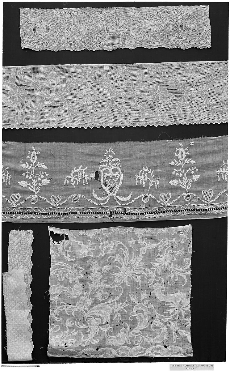 Band, Drawnwork, possibly French