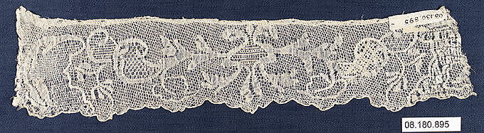 Fragment, Drawnwork, German, Saxony 