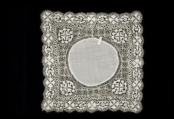 Handkerchief, Bobbin lace, Maltese lace, silk, Maltese 