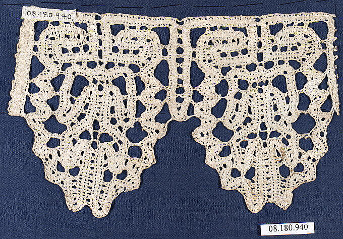 Fragment, Bobbin lace, Spanish 