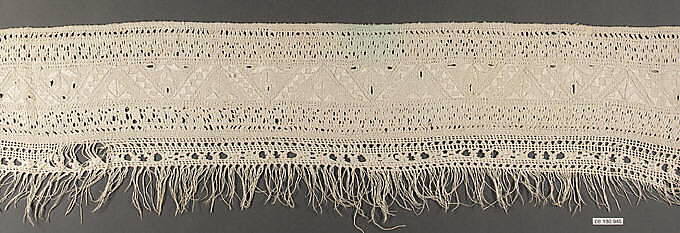 Border, Drawnwork, macramé, Greek 