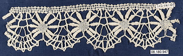 Piece, Bobbin lace, British, St. Helena Island 