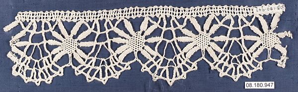 Piece, Bobbin lace, British, St. Helena Island