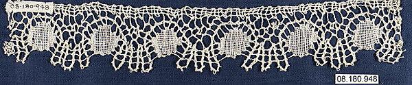 Piece, Bobbin lace, British, St. Helena Island 