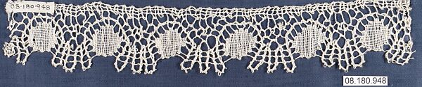 Piece, Bobbin lace, British, St. Helena Island