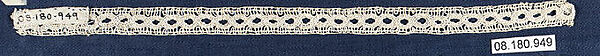 Insertion or heading, Bobbin lace, British, St. Helena Island 