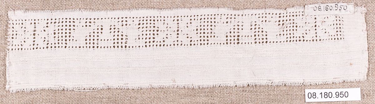 Band, Drawnwork, Peruvian