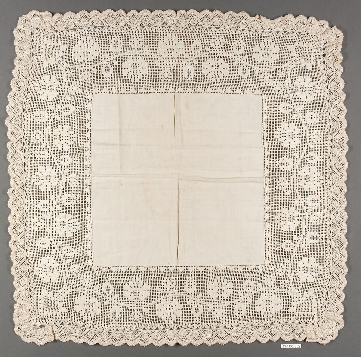 Square, Drawnwork, Brazilian