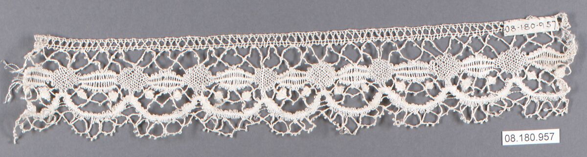 Fragment, Bobbin lace, Madagascar 