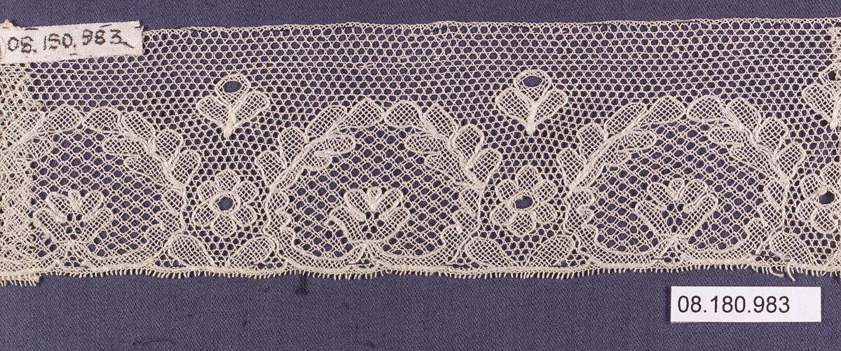Fragment, Machine made lace, British