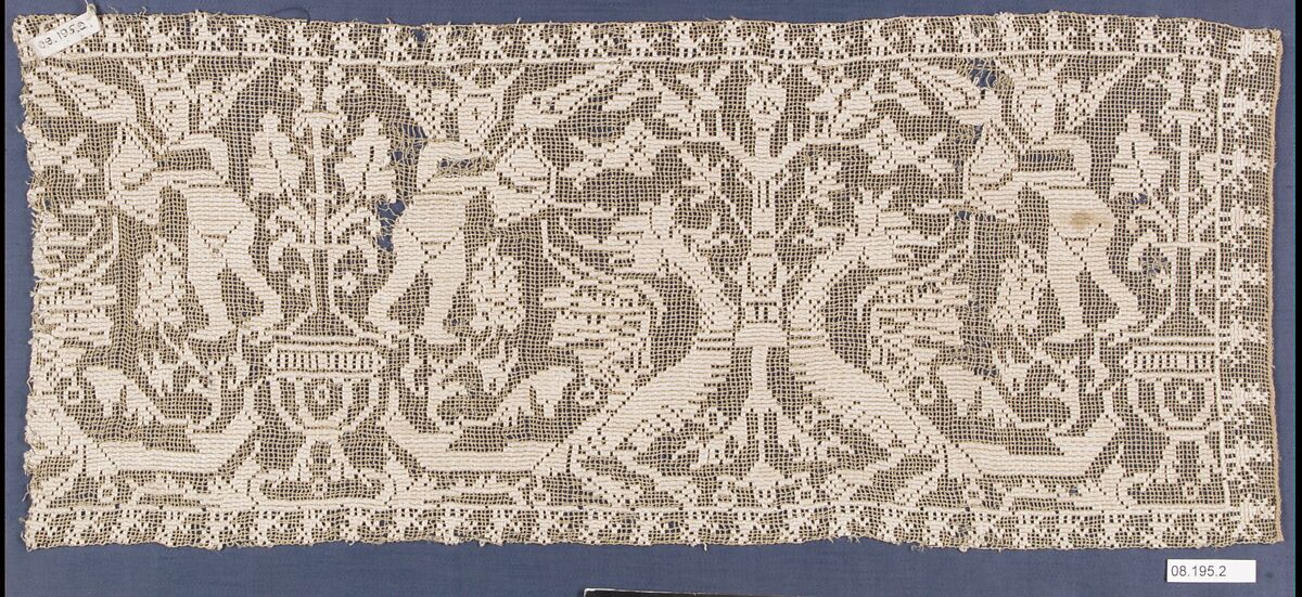 Fragment, Embroidered net, buratto, punto à rammendo, Italian